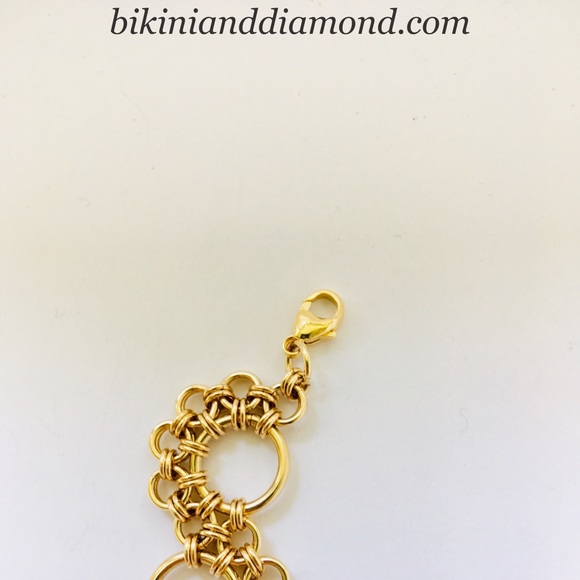 Handwoven 14K GF Chainmaille Bracelet NEW - Picture 4 of 6